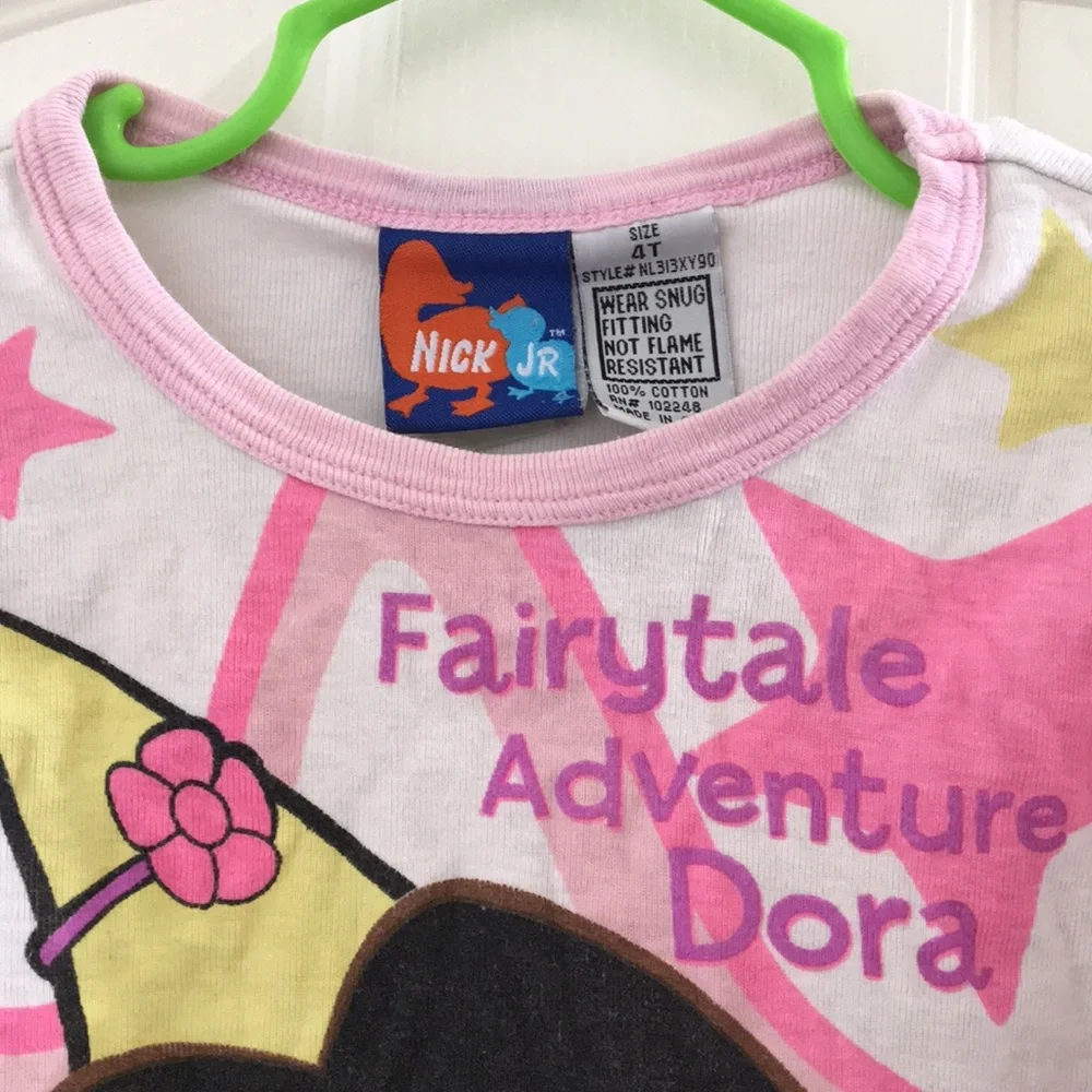 Girls Nick Jr Dora LS pajama top 4T)